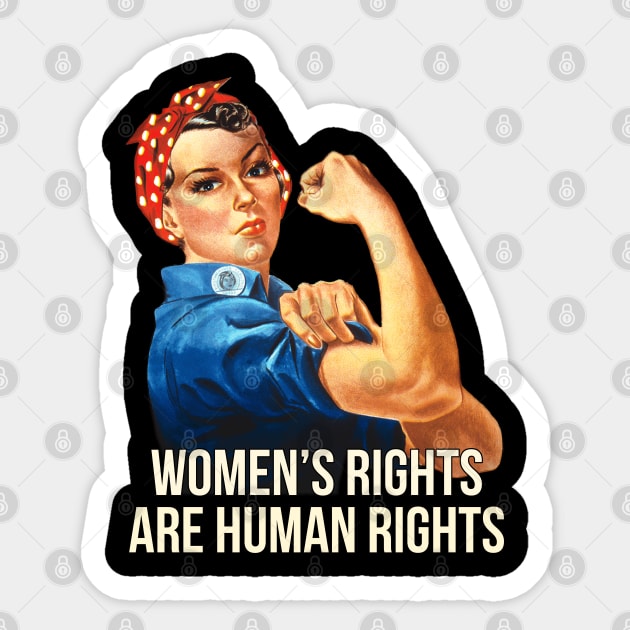 Women's Rights Are Human Rights Sticker by Flippin' Sweet Gear